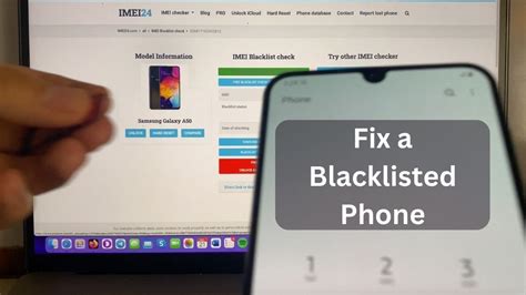 how to fix blacklisted phone.